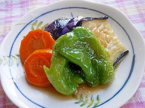 三色揚げ野菜のお浸し